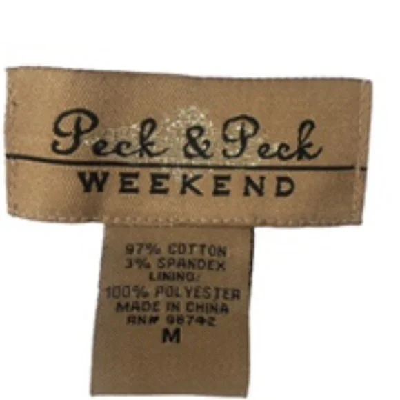 NWT Peck & Peck Navy/Vanilla Belted Fully Lined Coat Size M - Picture 11 of 12